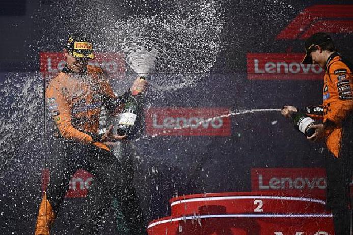 法拉利险胜威廉姆斯，拉塞尔点燃赛场